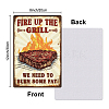 Vintage Metal Tin Sign AJEW-WH0436-172-2