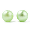 Spray Painted ABS Plastic Imitation Pearl Beads OACR-T015-05B-10-2