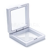 Square Transparent PE Thin Film Suspension Jewelry Display Box CON-D009-01B-05-3