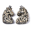 Carved Natural Dalmatian Jasper Pendants G-N0327-002D-2