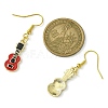 Golden Alloy Enamel Dangle Earrings EJEW-JE05653-04-3