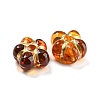 Plating Transparent Acrylic Beads X-OACR-A024-04C-2