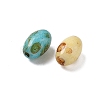 60Pcs 10G Baking Paint Picasso Glass Seed Beads GLAA-V001-06-2
