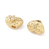 Brass Micro Pave Clear Cubic Zirconia Beads CU-CBAC675-09G-2