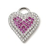 Brass Micro Pave Cubic Zirconia Pendants KK-I276-29P-04-1