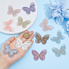 30Pcs 10 Colors Polyester Iron on/Sew On Patches PATC-HS0001-03-3