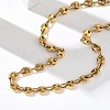 304 Stainless Steel Coffee Bean Chain Necklaces & Bracelets Sets SJEW-D091-09G-1