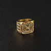 316L Stainless Steel Micro Pave Cubic Zirconia Finger Rings FS-WG1A685-06-1
