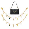 3Pcs Clover Key Star Charm Aluminum Cable Chain Bag Decorative Chains HJEW-NB00279-1
