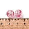 Luminous Handmade Glod Sand Lampwork Beads Strands LAMP-B028-03L-10mm-7