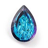 Embossed Glass Rhinestone Pendants GLAA-J101-05B-001BB-3