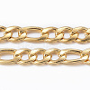 3.28 Feet Ion Plating(IP) 304 Stainless Steel Figaro Chains X-CHS-H009-32G-1