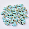 Plating Acrylic Beads X-OACR-S029-111-1