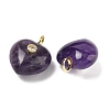 Natural Amethyst Pendants G-B180-03G-07-2