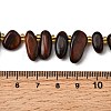 Dyed Natural Red Tiger Eye Beads Strands G-Z091-A17-5