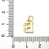 Brass Micro Pave Cubic Zirconia Charms KK-I382-03G-B-3