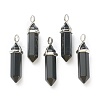 Natural Obsidian Pointed Pendants G-M378-01P-A17-1