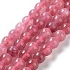 Dyed Natural Malaysia Jade Beads Strands G-G021-02A-09-2