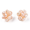 Round Natural Cultured Freshwater Pearl Beads LS-PEAR-N020-10C-2