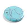 Synthetic Turquoise Charms G-L561-001O-3