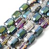 Electroplate Glass Beads Strands GLAA-G112-07I-1