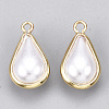 ABS Plastic Imitation Pearl Charms KK-S348-230B-2