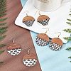 Olycraft DIY Walnut Wooden Dangle Earring Making Kits DIY-OC0006-56-6