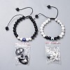 Adjustable Nylon Thread Braided Bead Bracelets Sets BJEW-JB04465-1