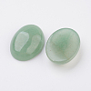Natural Green Aventurine Flat Back Cabochons G-G741-30x40mm-14-2