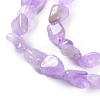 Natural Amethyst(Dyed & Heated) Beads Strands G-P497-01C-44-4