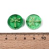 Baking Paint Transparent Glass Beads DGLA-N018-30C-2