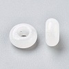 Natural White Jade European Beads X-G-G740-12x6mm-26-2