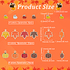 12 Style Olycraft Autumn Theme Alloy Enamel Pendants ENAM-OC0001-14-2