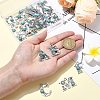 26Pcs 26 Styles Alloy with Resin Imitation Synthetic Turquoise Pendants FIND-CJ0002-31-4