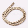 Electroplated Non-magnetic Synthetic Hematite Beads Strands G-P367-D06-2