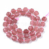 Natural Chalcedony Beads Strands G-R482-29-8mm-2