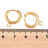 316 Stainless Steel Huggie Hoop Earring Findings EJEW-B158-01B-G-3
