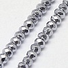 Electroplate Non-magnetic Synthetic Hematite Beads Strands G-J160-A-01-3