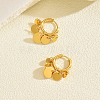Stainless Steel Flat Round Chandelier Earrings LS-JB5555-3