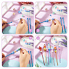 4Pcs DIY Alloy Beadable Crochet Hooks AJEW-TA0003-50A-4