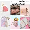 2Pcs 2 Style Alloy Rhinestone Keychain Sets KEYC-WR0001-01M-3