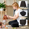 10Pcs Plastic Long Straight Hairstyle Doll Wig Hair DIY-DC0003-96B-4