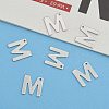 Tarnish Resistant 304 Stainless Steel Letter Charms STAS-O072-M-6