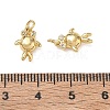 High Polished Ocean Brass Micro Pave Clear Cubic Zirconia Pendants CU-CBAF3CF-02R-01-3