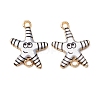Ocean Theme Alloy Enamel Connector Charms FIND-CJC0017-15KCG-06-1
