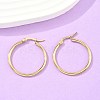 Ion Plating(IP) 304 Stainless Steel Hoop Earrings X-EJEW-N0016-11G-D-4