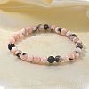 Natural Zebra Jasper Bead Stretch Bracelets BJEW-K212-A-035-4