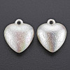 Electroplated ABS Plastic Imitation Pearl Pendants KY-T023-008A-01-2