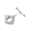 SHEGRACE Bras Micro Pave Clear Cubic Zirconia Toggle Clasps XGRQ5F903-817P-2