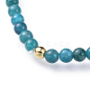 Natural Mixed Gemstone Stretch Bracelets BJEW-JB04556-3